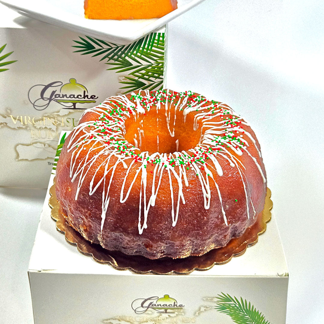 Eggnog Bourbon Rum Cakes